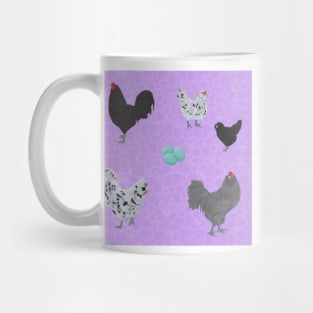 BBS Ameraucana Pattern Purple Mug